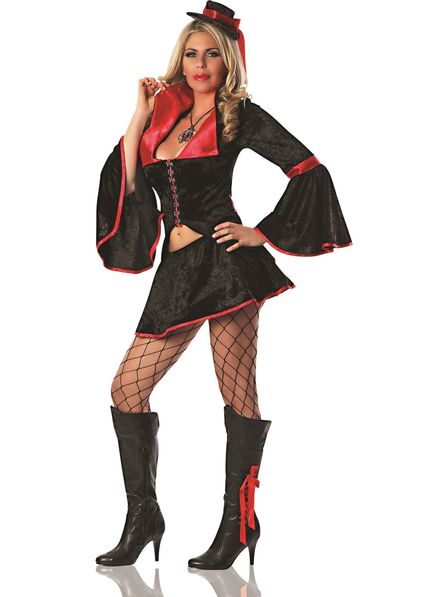 Women's Sexy Velvet Vamp Costume 1 Women's Sexy Velvet Vamp Costume