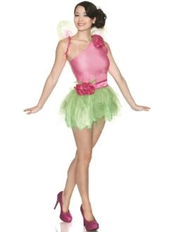 Womens Sexy Rose Fairy Costume