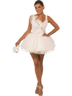 Womens Sexy White Swan Costume