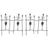 26-inch Iron Skull Fence - Set Of 2