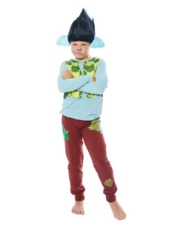 Trolls World Tour Child Branch Shirt And Pants Costume